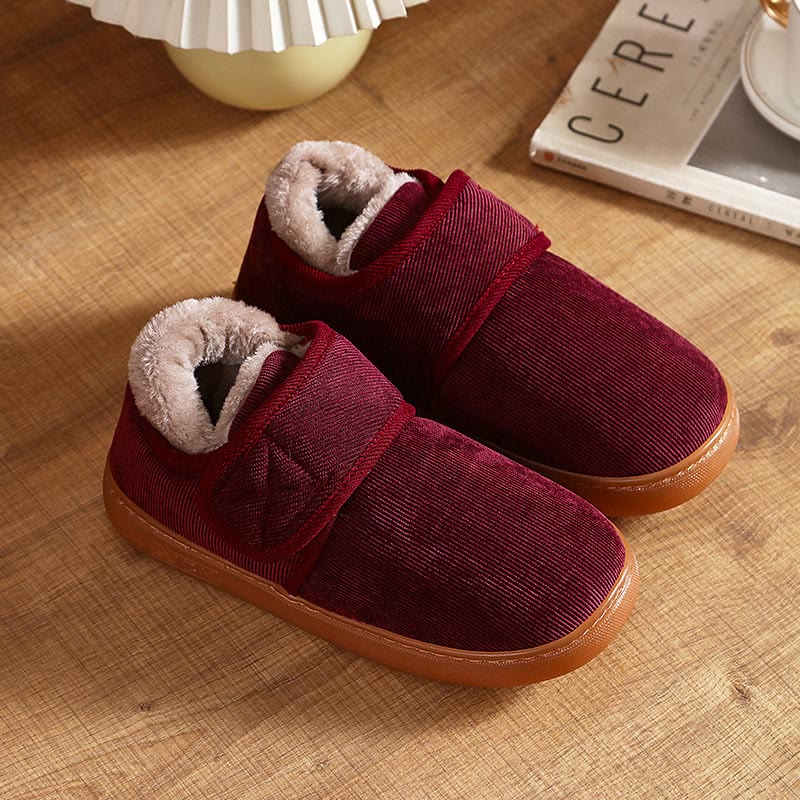 Plusock Plus Size Anti Slip Diabetic Slippers - Wine - EU46-47(US10-11) - image 12
