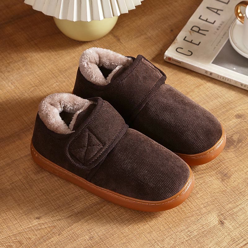 Plus Size Anti Slip Diabetic Slippers - Brown - EU44-45(US10-11) - image 11
