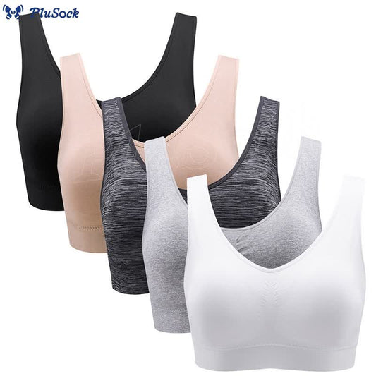 Plusock Plus Size Breathable Sports Wireless Bra