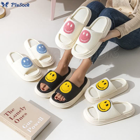 Plusock Plus Size Smiley Anti Slip Slippers