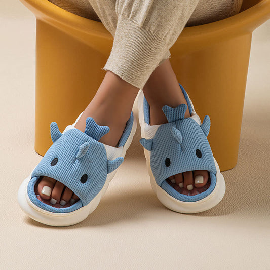 Plusock Plus Size Shark Slippers