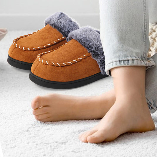 Plusock Plus Size Warm Lined Soft Floor Slippers