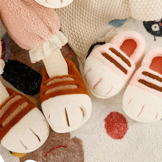 Plusock Plus Size Funny Animal Paw Novelty Slippers