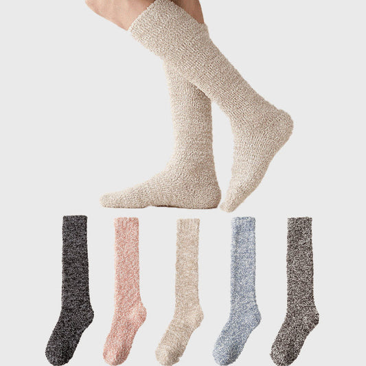 Plusock Plus Size Thickening Knee High Socks(3 Pairs)