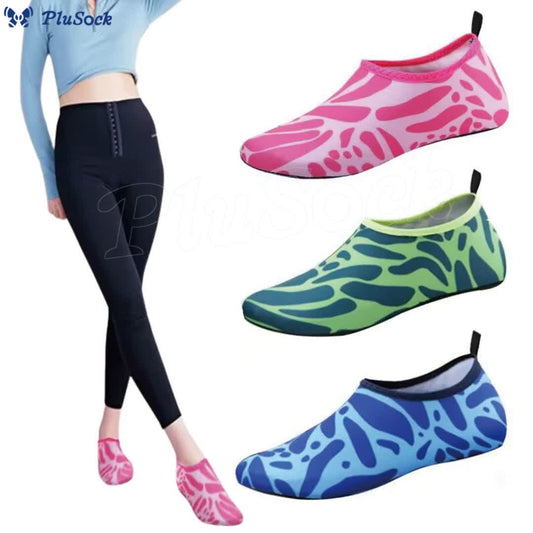 Plusock Plus Size Leopard Slippers