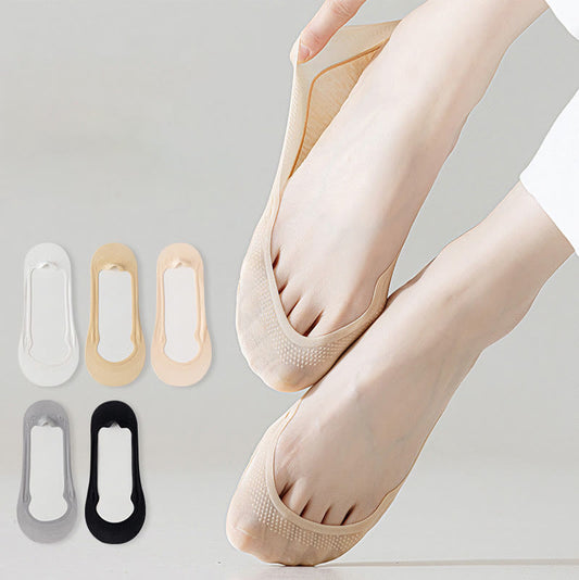 Plusock Ice Silk No Show Socks(5 Pairs)