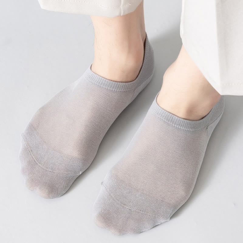 Plus Size Mesh Soft Cotton No Show Socks(5 Pairs)