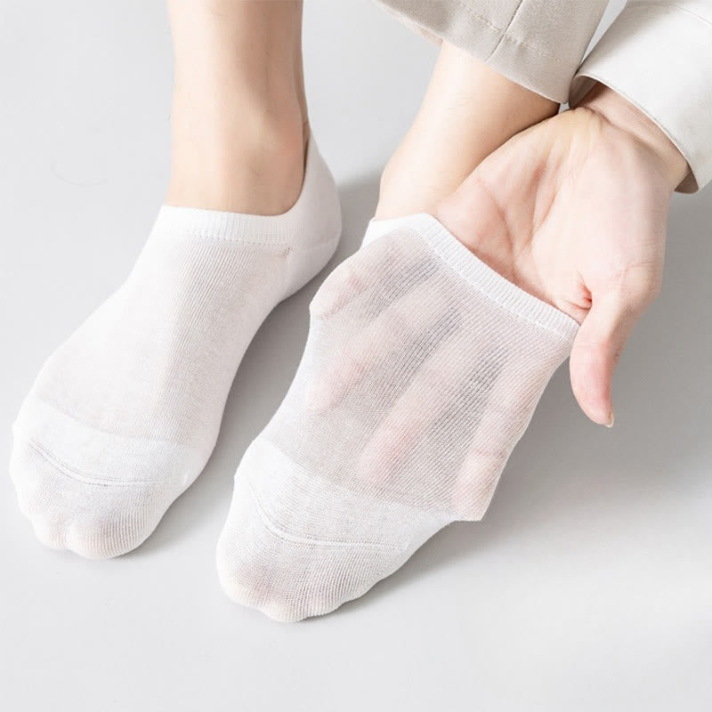 Plus Size Mesh Soft Cotton No Show Socks(5 Pairs)