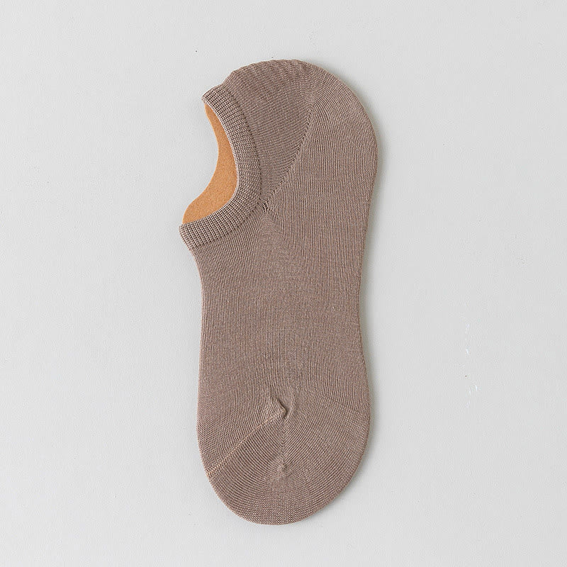 Plus Size Mesh Soft Cotton No Show Socks(5 Pairs)