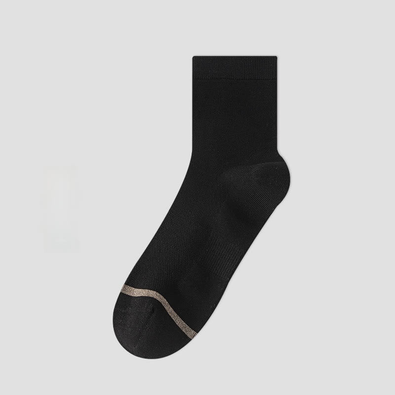 Plus Size Business Style Quarter Socks(5 Pairs)