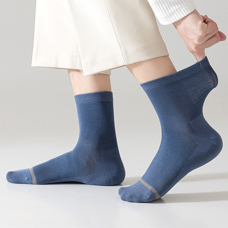 Plus Size Business Style Quarter Socks(5 Pairs)