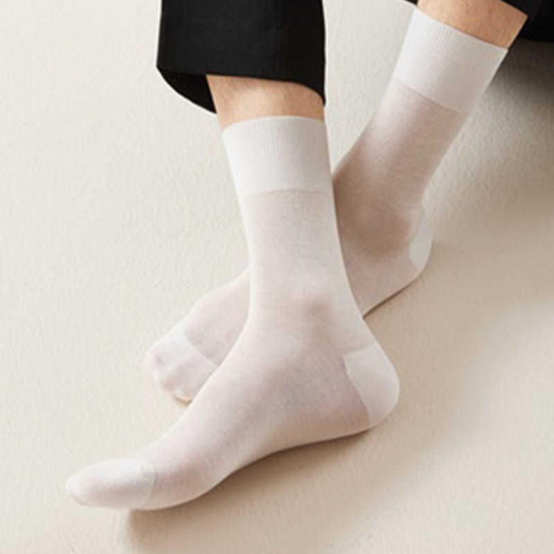 Plus Size Transparent Quarter Socks(5 Pairs)