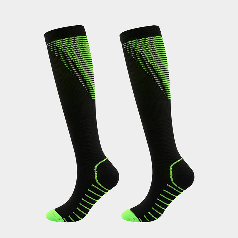 Stripes V Shaped Compression Socks(5 Pairs)