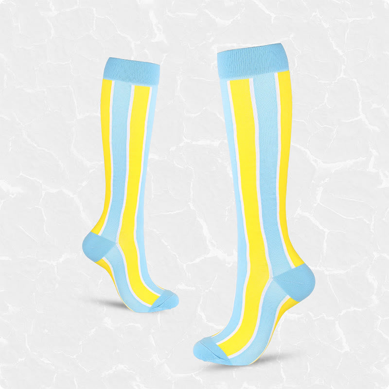 Wide Stripes Compression Socks(4 Pairs)