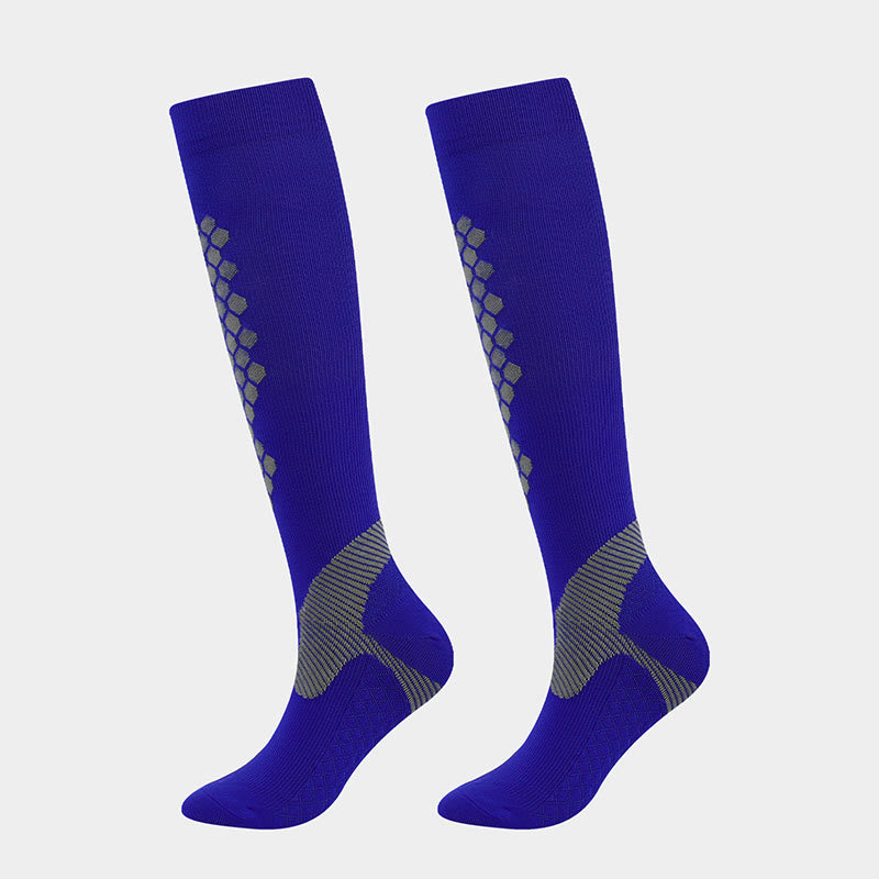 Diamond Lattice Sports Compression Socks(3 Pairs)