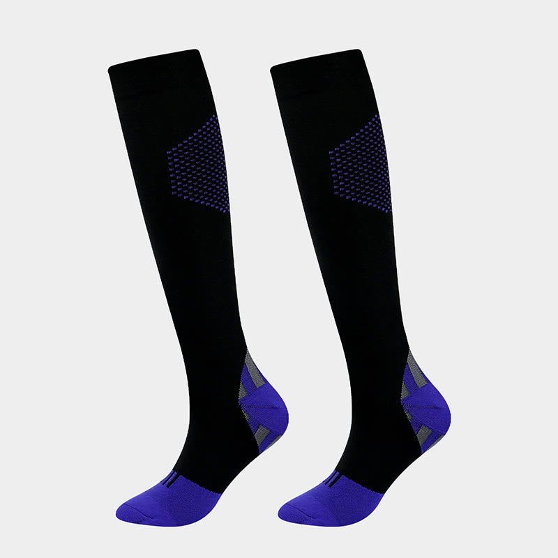 Honeycomb Color Matching Compression Socks(4 Pairs)