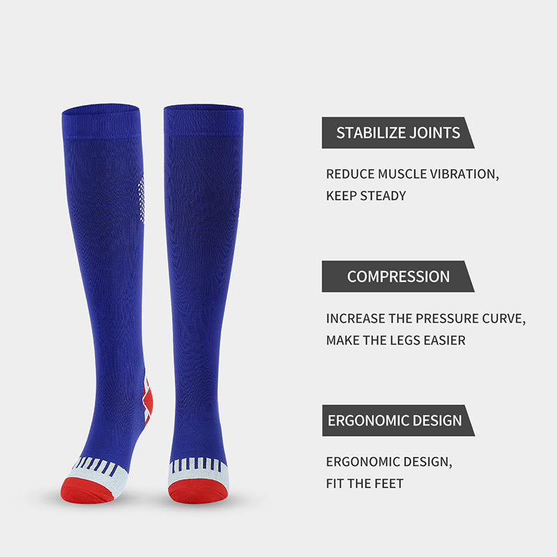 Honeycomb Color Matching Compression Socks(4 Pairs)