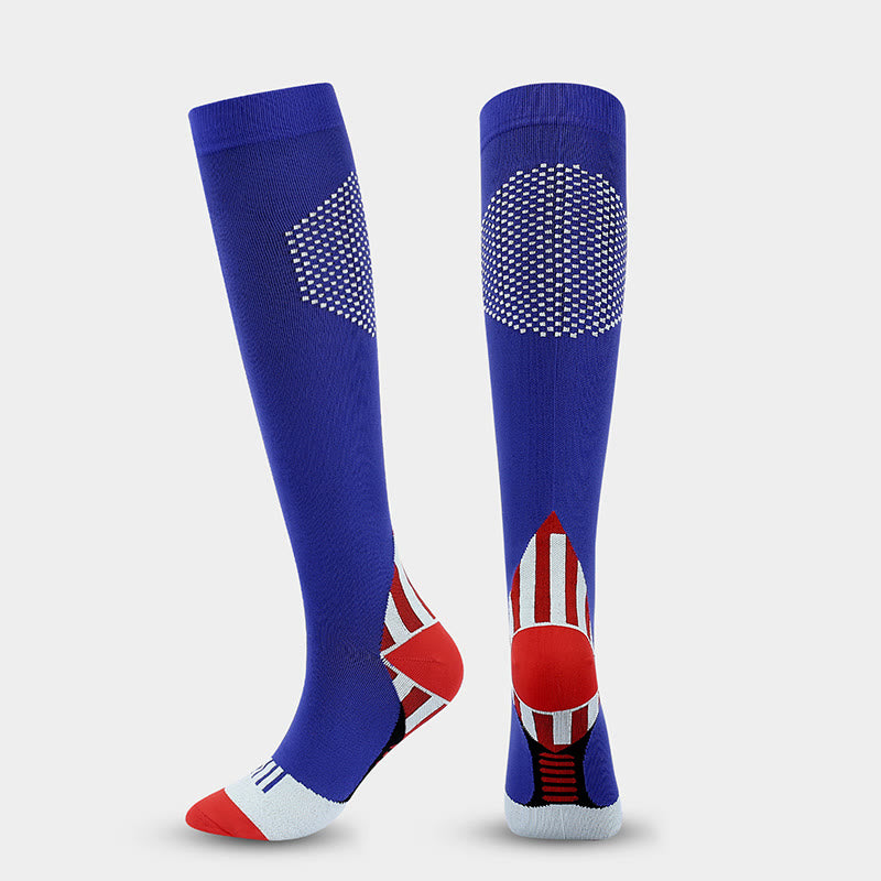 Honeycomb Color Matching Compression Socks(4 Pairs)