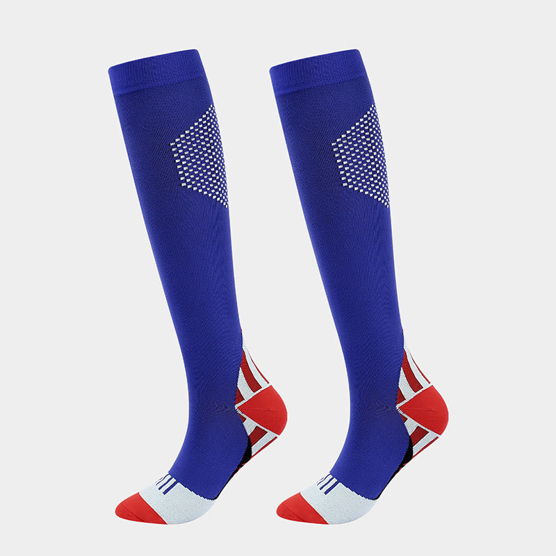 Honeycomb Color Matching Compression Socks(4 Pairs)