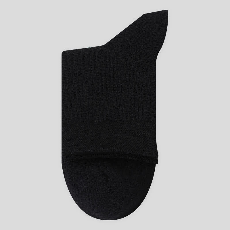 Solid Color Cotton Mesh Quarter Socks(7 Pairs)