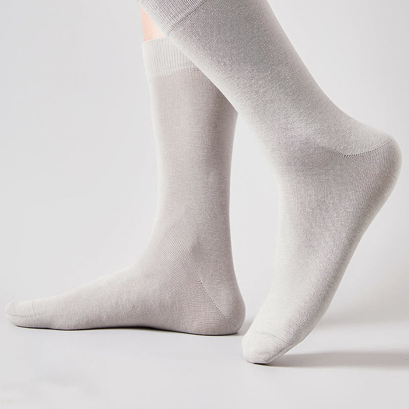 Plus Size Stylish Cotton Quarter Socks(5 Pairs)
