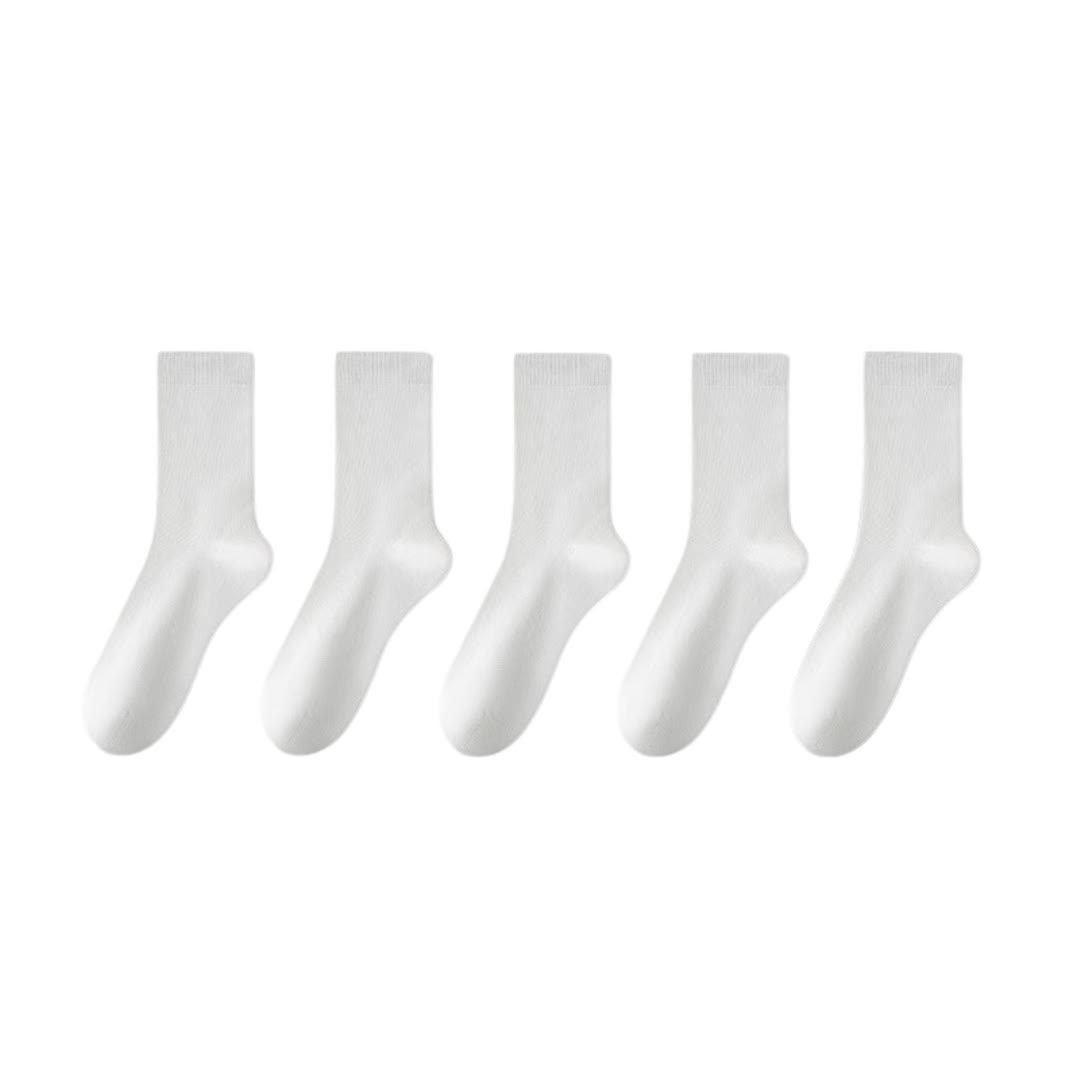 Plus Size Stylish Cotton Quarter Socks(5 Pairs)