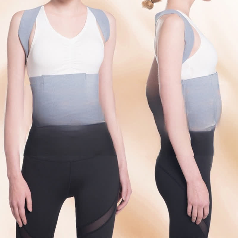 Gray Invisible Hunchback Corrective Posture Belt