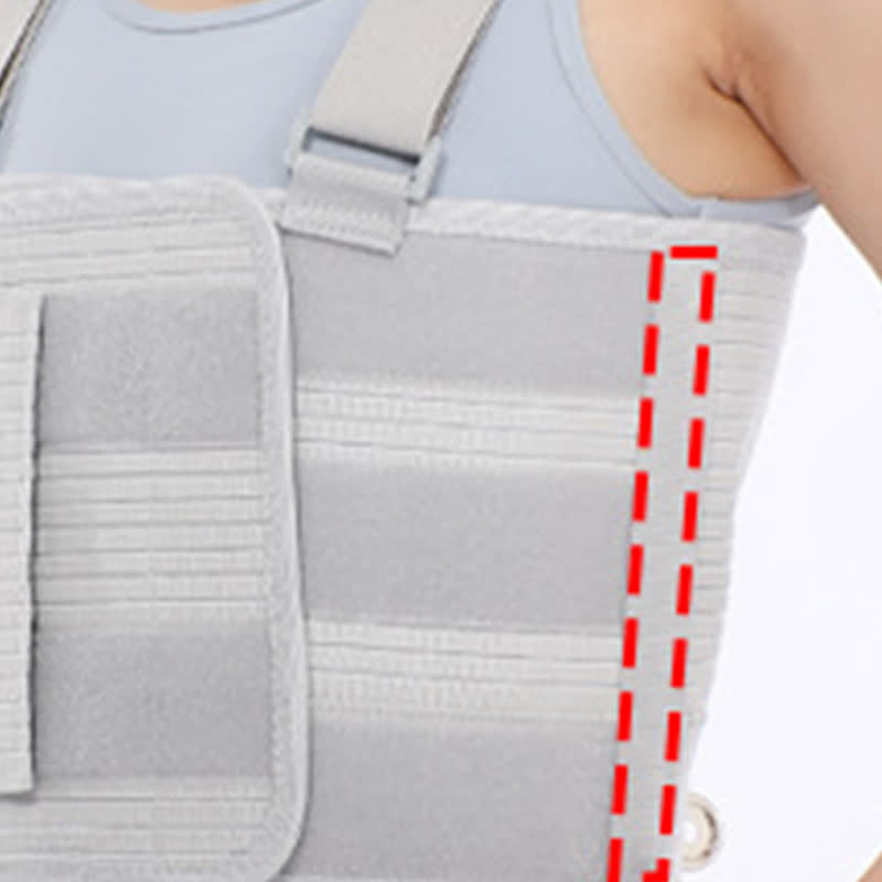 Gray Adjustable Rib Fixation Brace