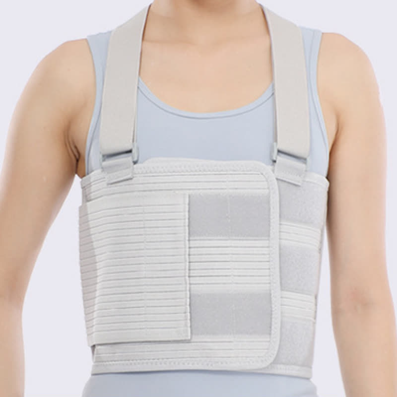 Gray Adjustable Rib Fixation Brace