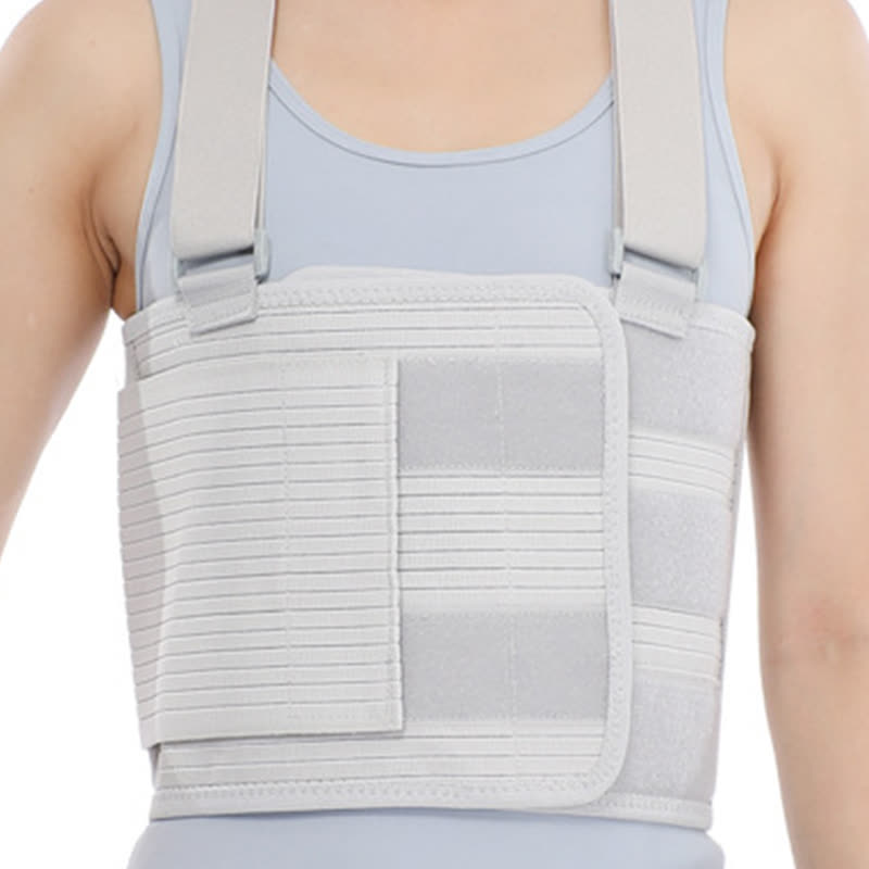 Gray Adjustable Rib Fixation Brace