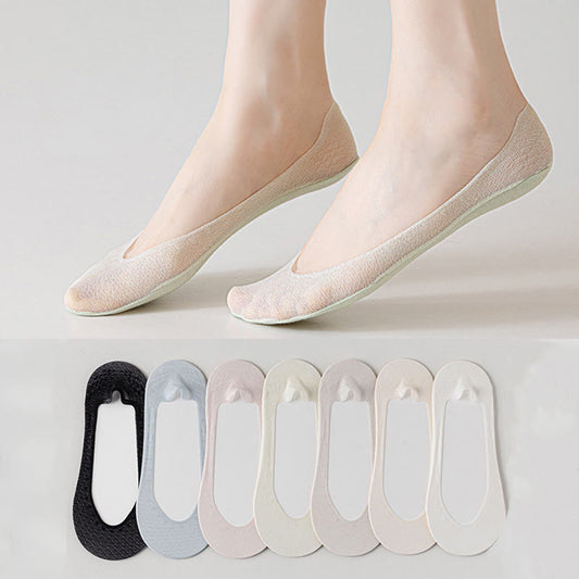 Plusock Candy Color Seamless No Show Socks(7 Pairs)