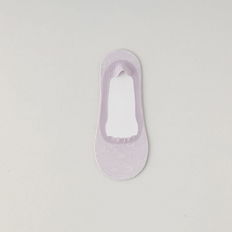 Letter Jacquard No Show Socks(9 Pairs)