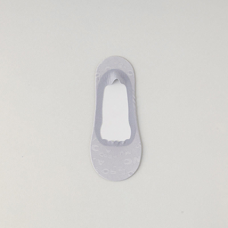 Letter Jacquard No Show Socks(9 Pairs)