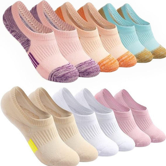 Plusock New Combination Pack No Show Socks(6 Pairs)
