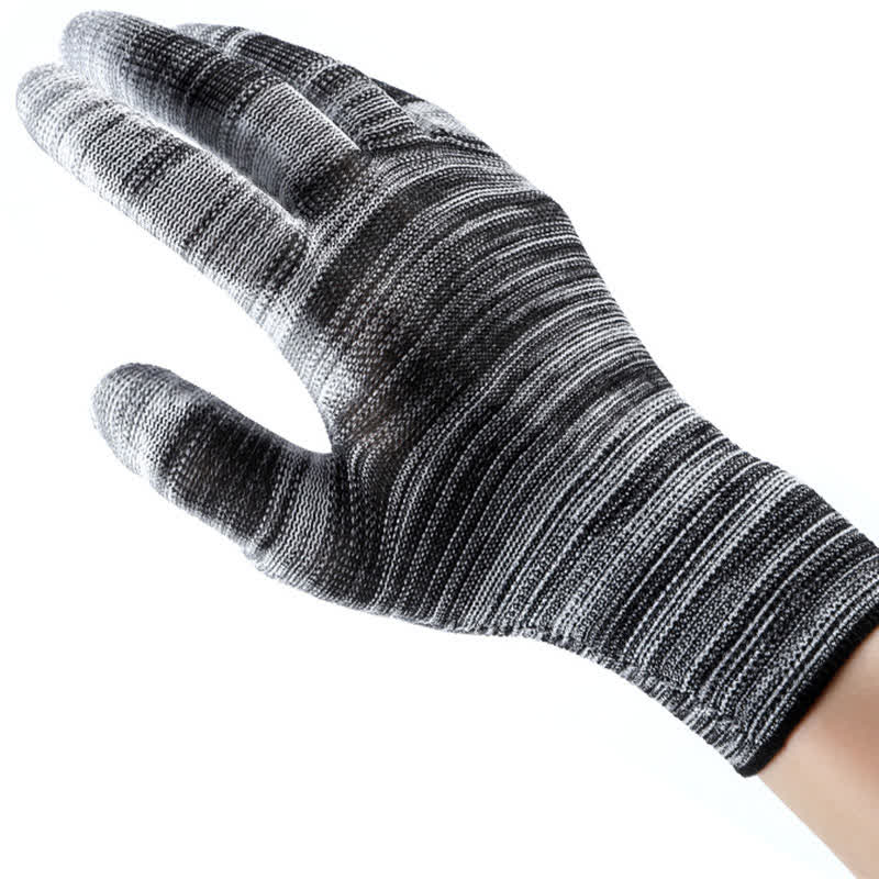 Striped Wear-resistant Non-slip Protective Work Gloves(24 Pairs)