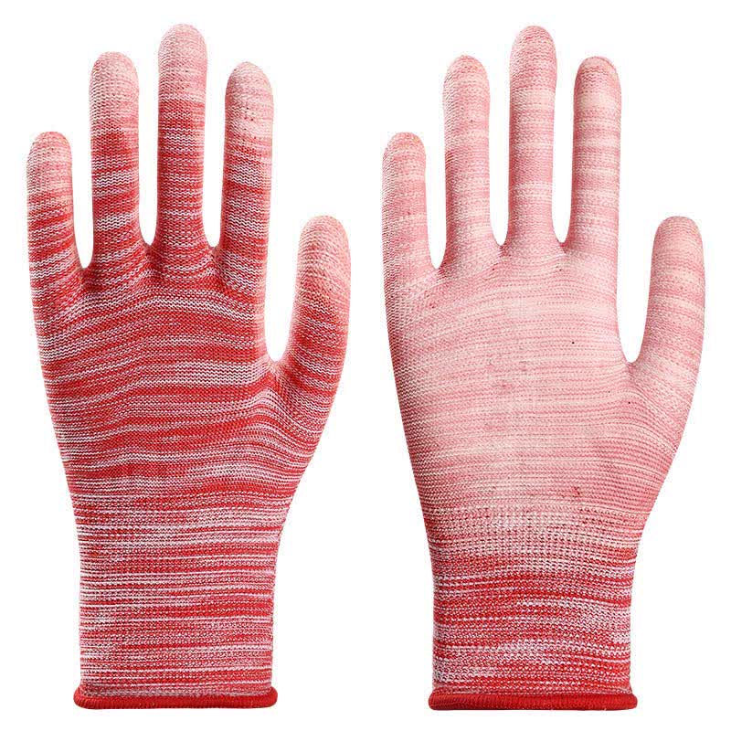 Striped Wear-resistant Non-slip Protective Work Gloves(24 Pairs)