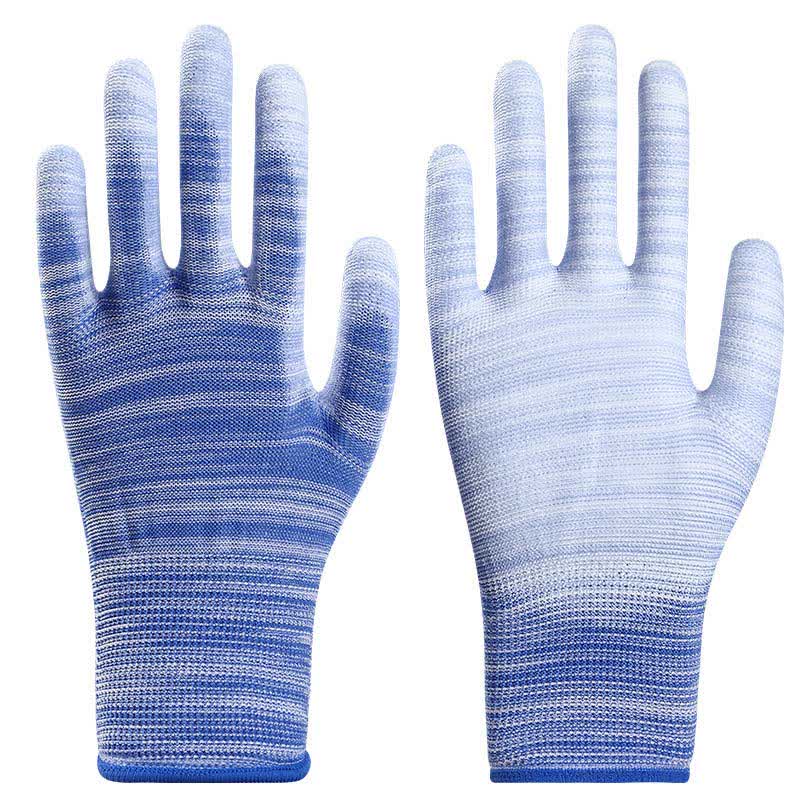 Striped Wear-resistant Non-slip Protective Work Gloves(24 Pairs)