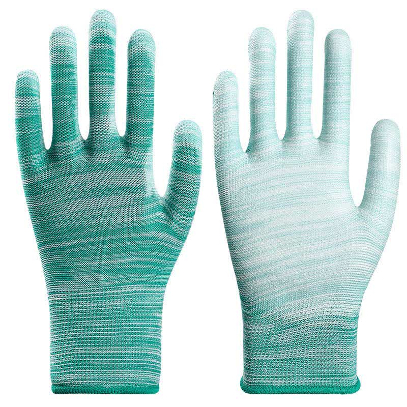 Striped Wear-resistant Non-slip Protective Work Gloves(24 Pairs)