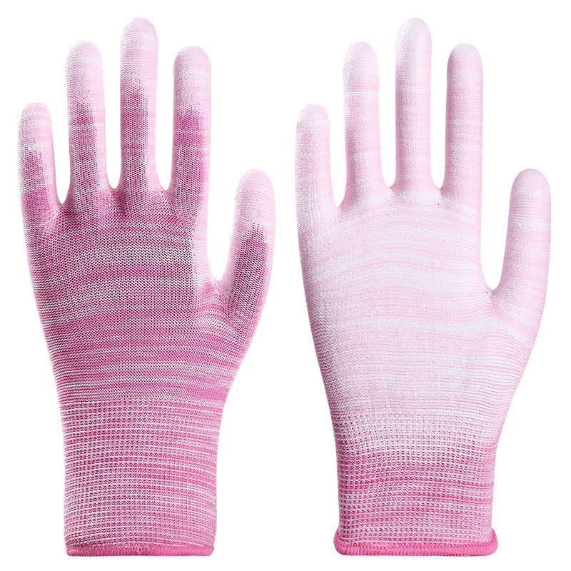Striped Wear-resistant Non-slip Protective Work Gloves(24 Pairs)