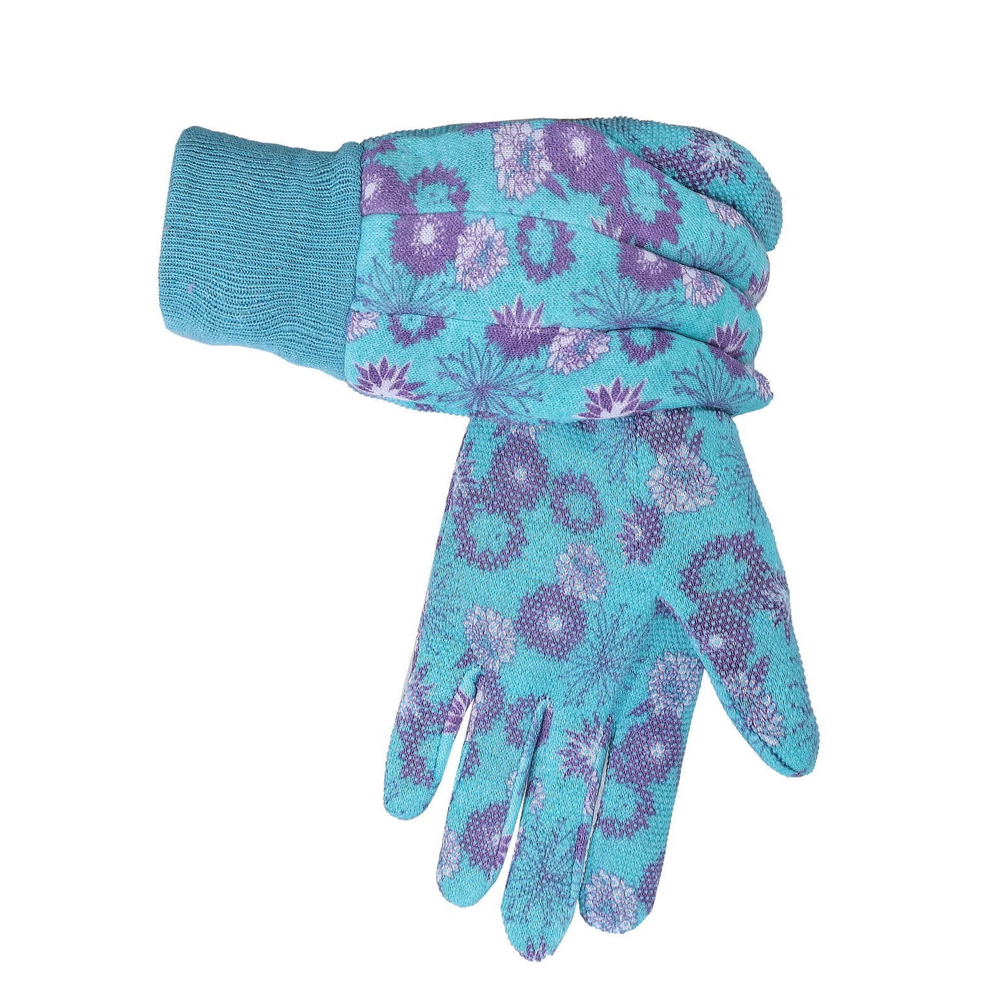 Floral Print Knitted Garden Gloves(3 Pairs)