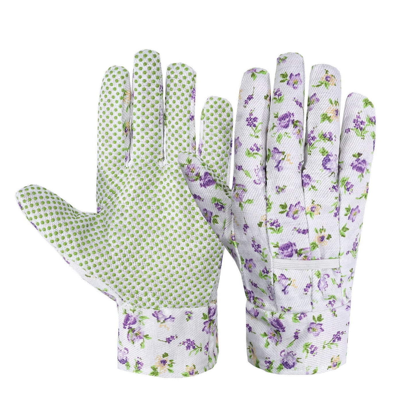 Elegant Floral Print Garden Gloves(3 Pairs)