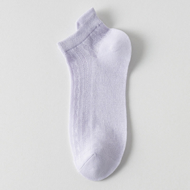 High Elastic Candy Color Ankle Socks(9 Pairs)