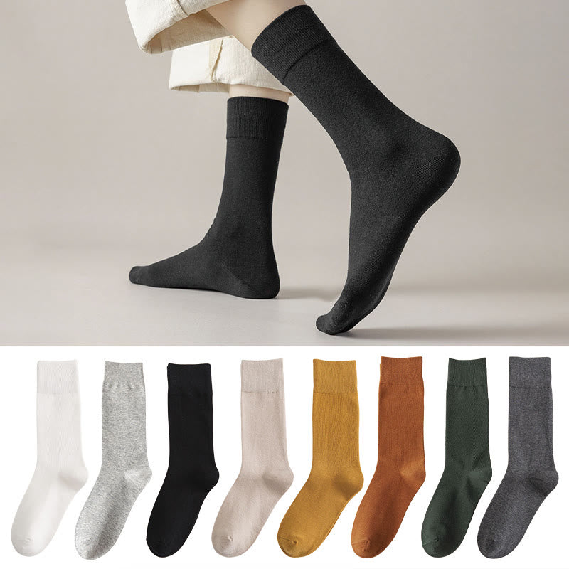 Plus Size Soft Durable Crew Socks(8 Pairs)