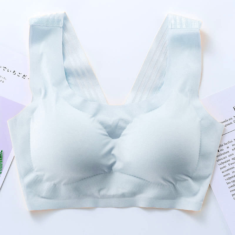 Plus Size Seamless Wireless Bra with Back Beauty Design
