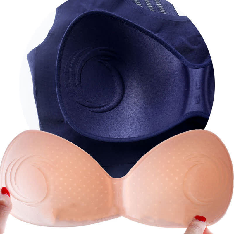 Plus Size Seamless Wireless Bra with Back Beauty Design