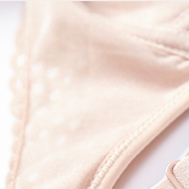 Lightweight Floral Embroidery Wireless Bra