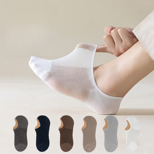 Plusock Lightweight Cotton Breathable No-Show Socks(7 Pairs)