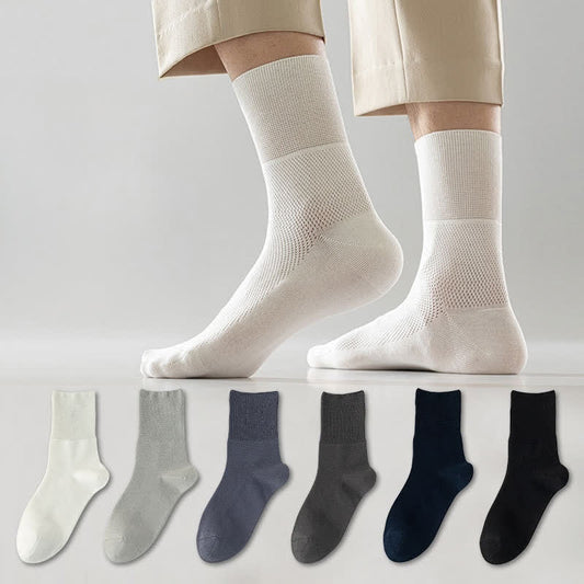 Plusock Thin Mesh Breathable Loose Ankle Socks(6 Pairs)