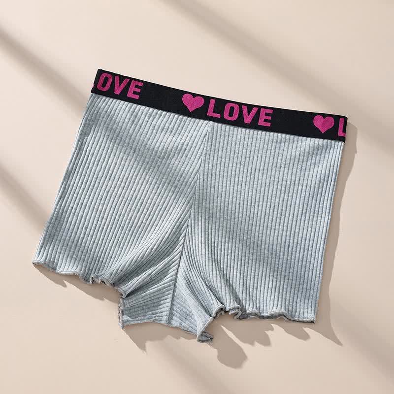 Mid-rise LOVE Waistband Boyshort(3 Packs)