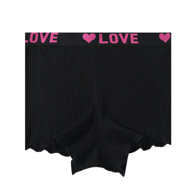 Mid-rise LOVE Waistband Boyshort(3 Packs)
